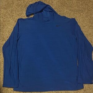 Nike Royal Blue Hoodie with Black Logo